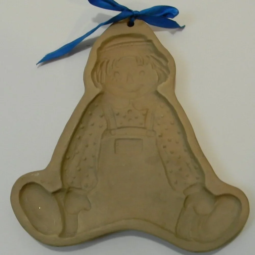 Raggedy Andy Cookie Mold 1986 Brown Bag Cookie Art Hill Design Inc